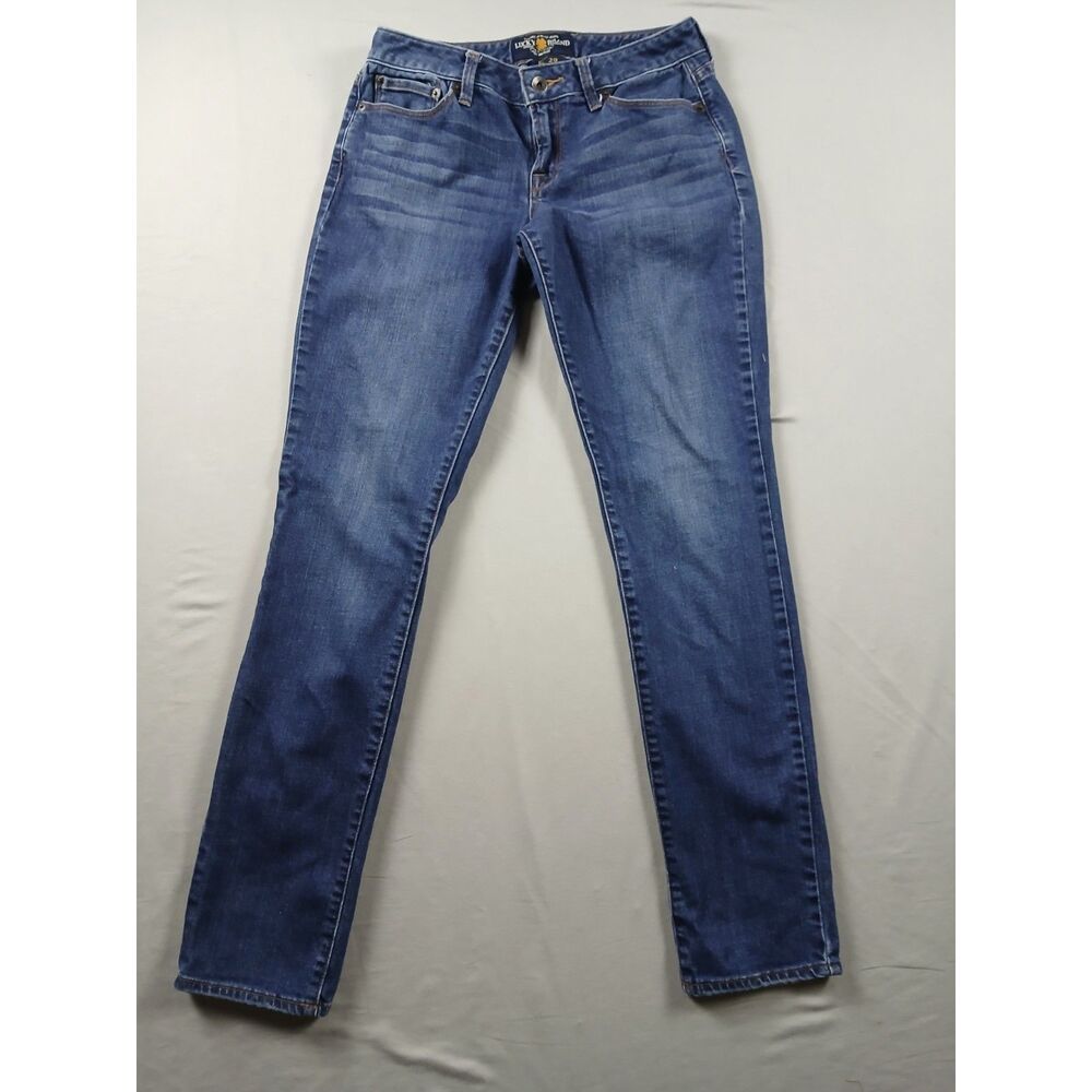 Lucky Brand Lola Skinny Jeans Womens 8/29 Regular Mid Rise Skinny Dark Wash